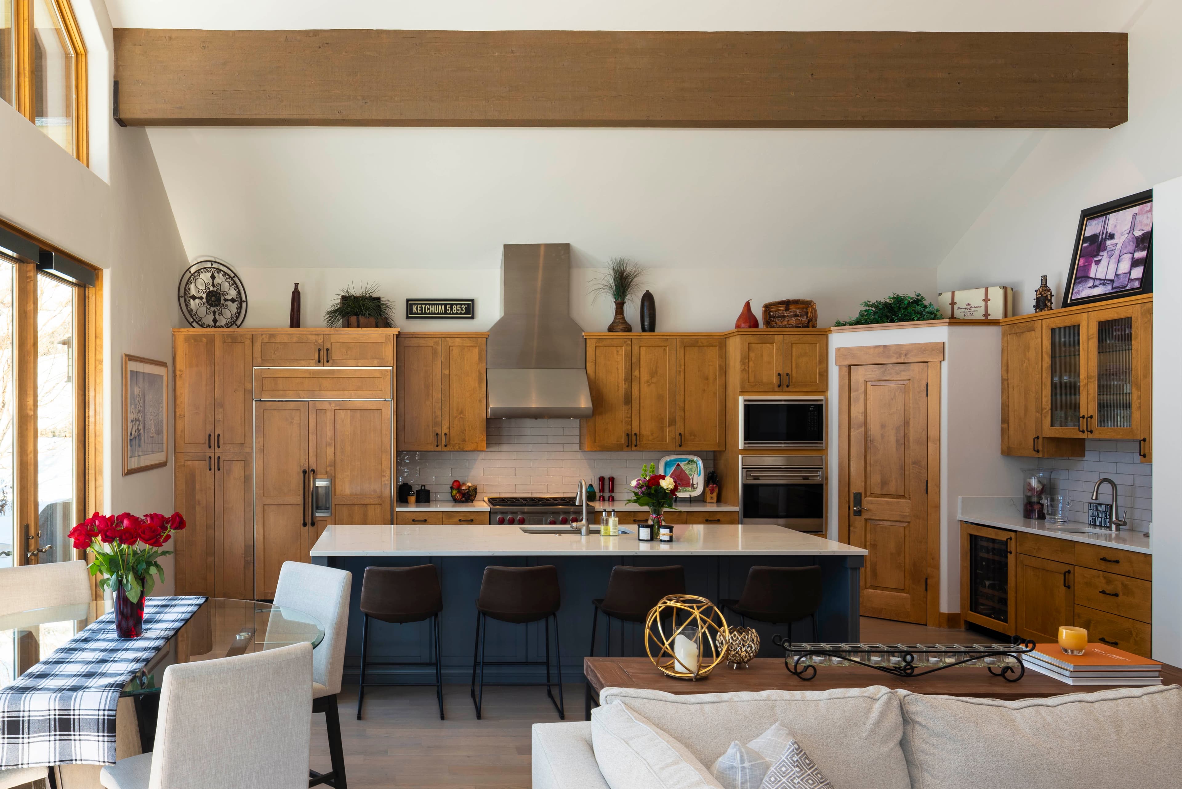 The spacious kitchen, perfect for entertaining