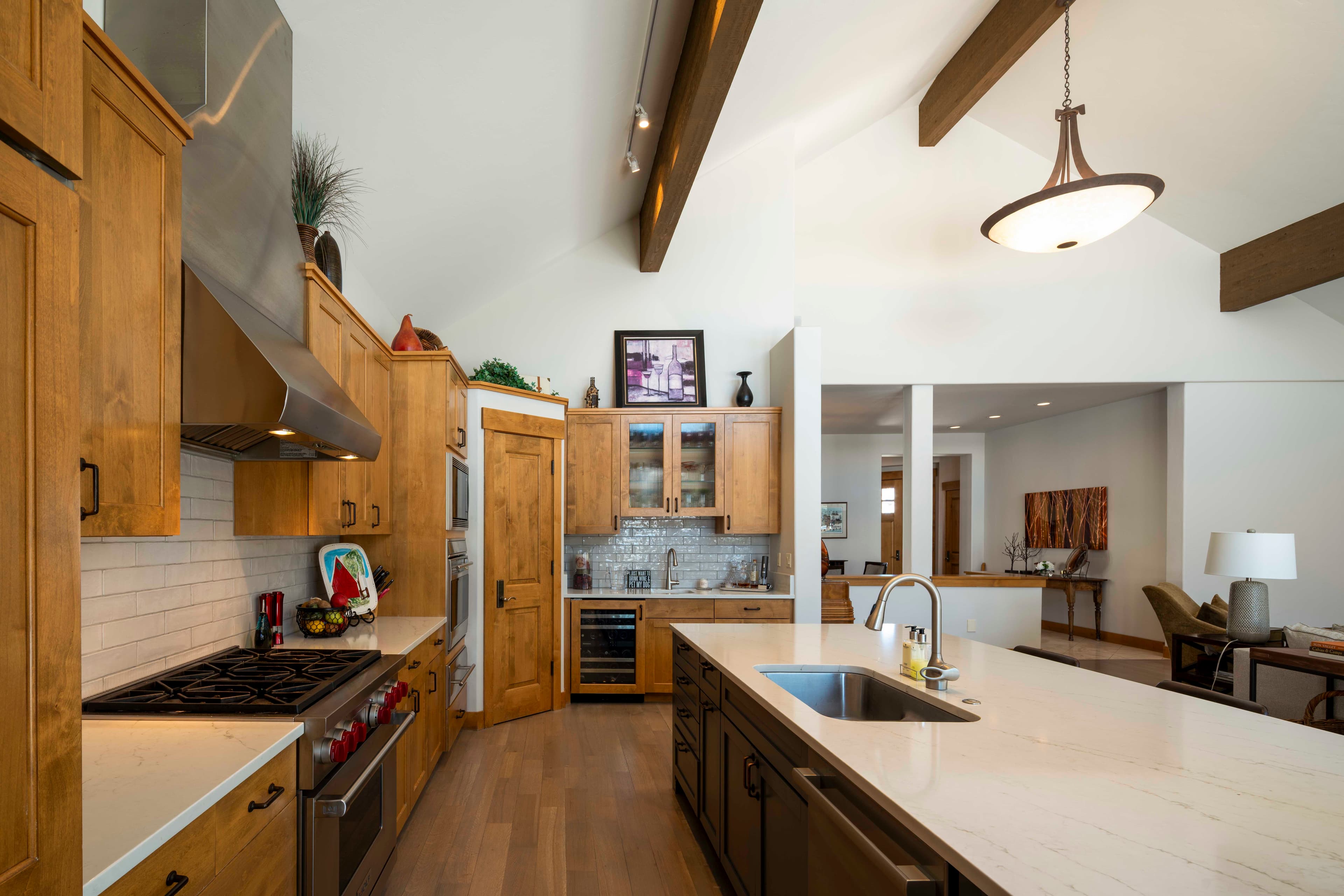 The spacious kitchen, perfect for entertaining