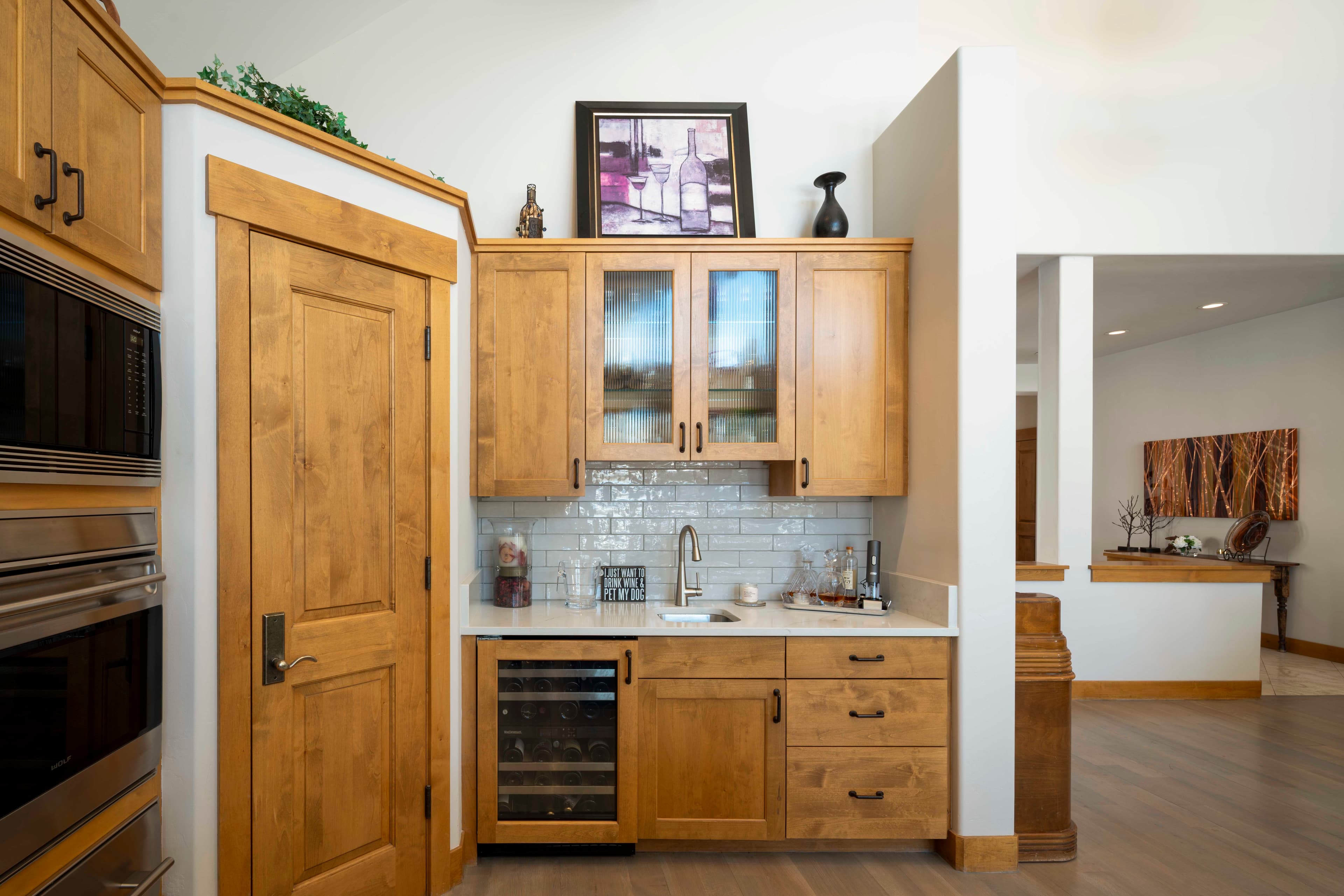 The spacious kitchen, perfect for entertaining